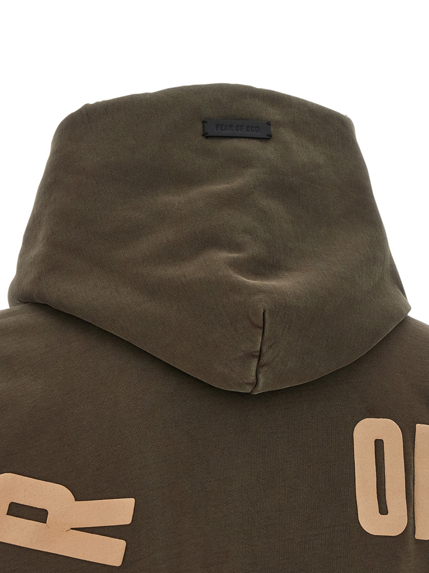 Fear Of God - logo hoodie hooded fit kangaroo pocket