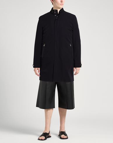Man Coat Midnight blue Size 40 Nylon, Elastane