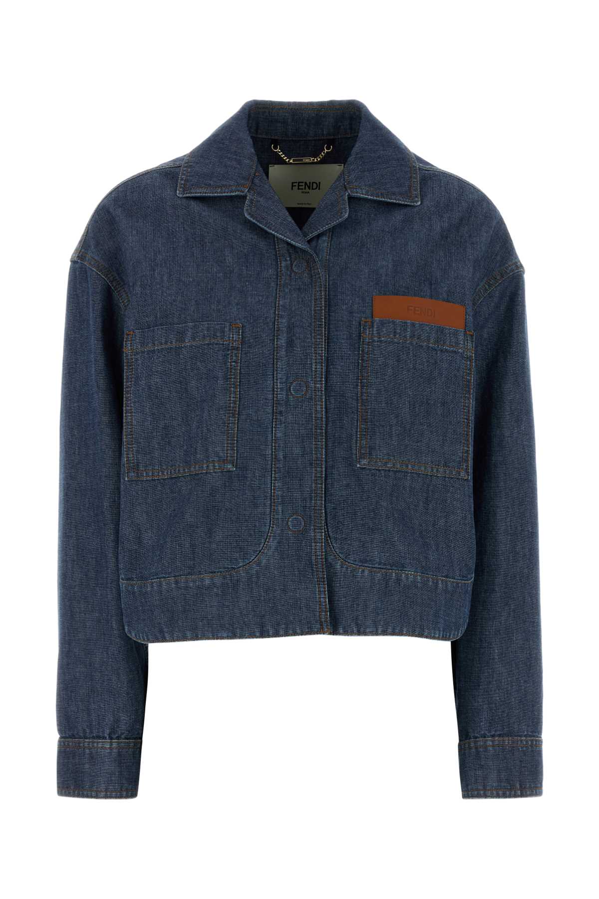 Denim Overshirt Jacket — Navy
