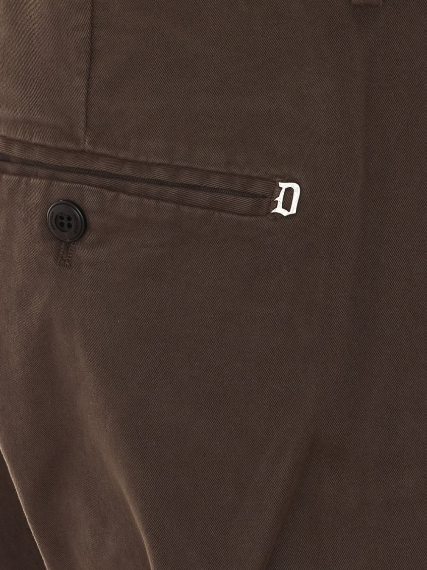 Brown Slim Chino Pants