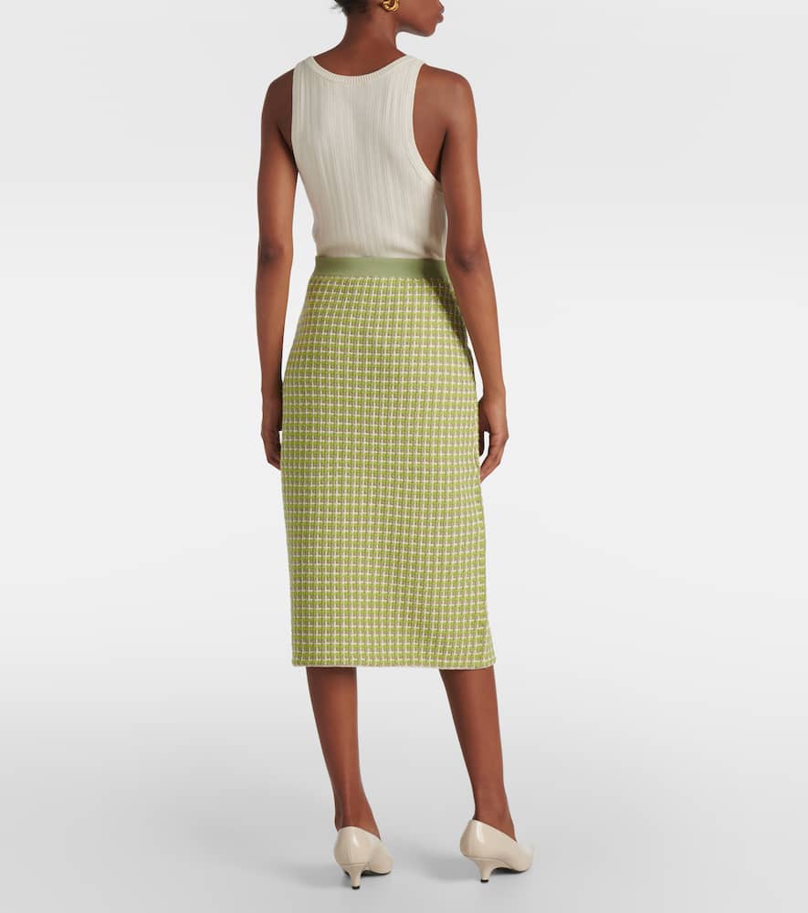 Tory Burch Knitted checked jacket