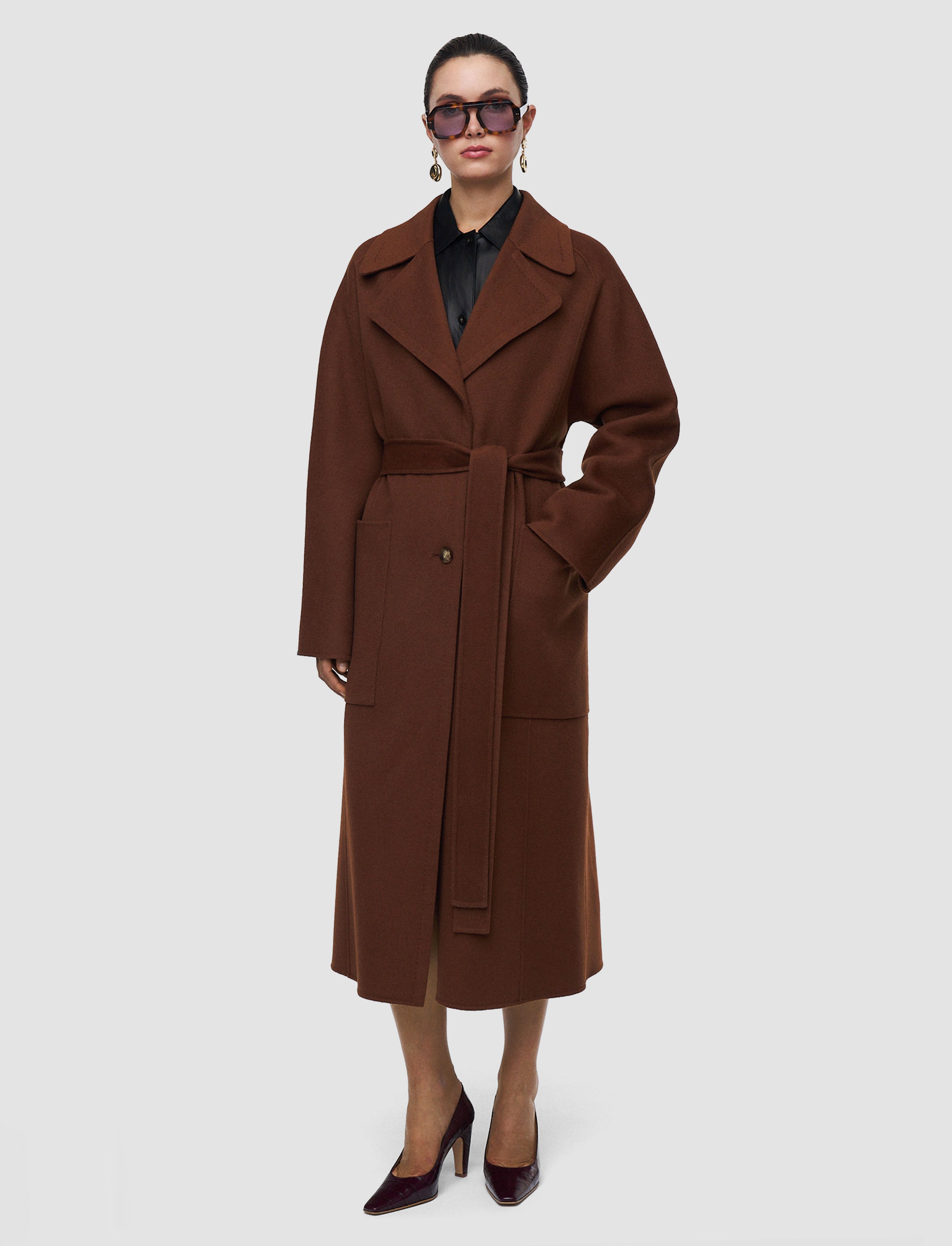 Spencer Double Face Cashmere Coat - 34
