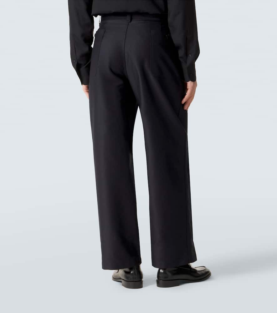 Cotton satin suit pants