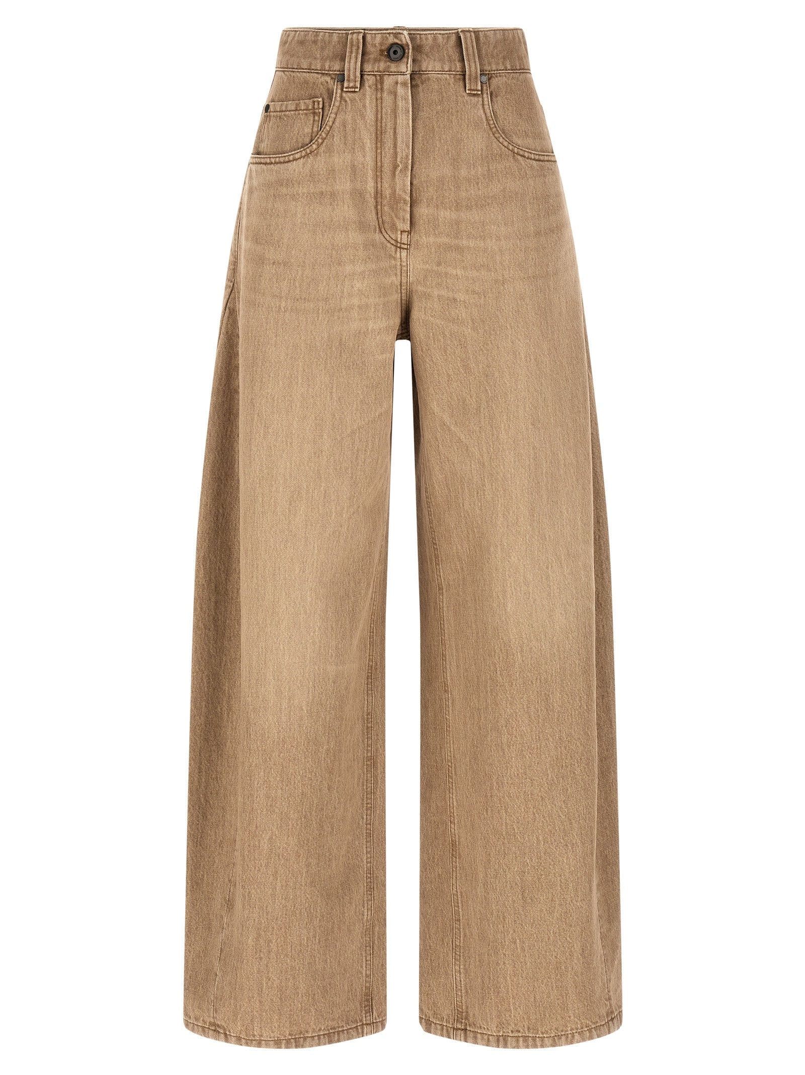 Wide Jeans — Beige