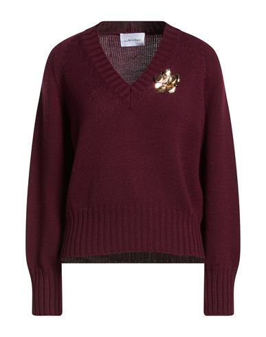 Woman Sweater Plum Size 6 Wool