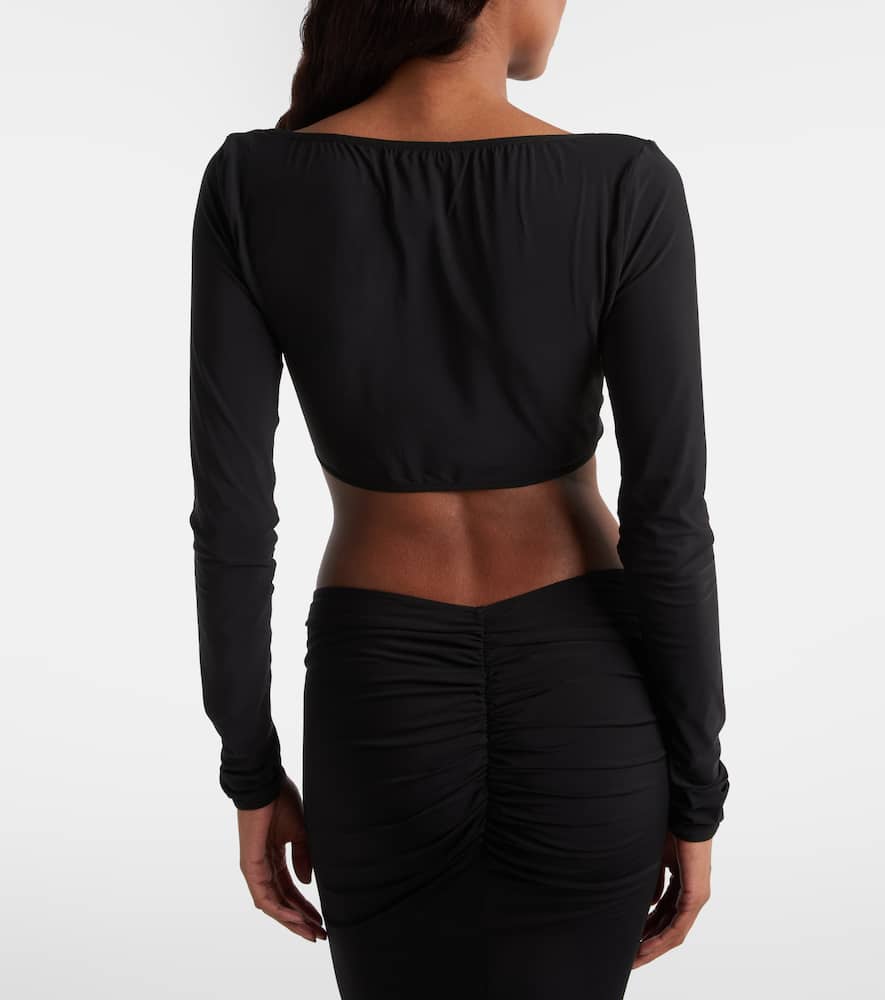Ruched crop top