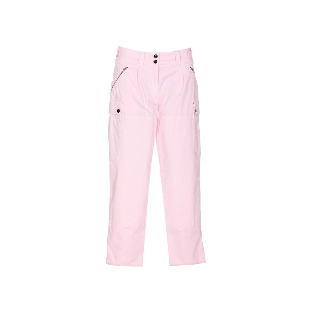 Cotton Cargo Cargo Pants — Pink