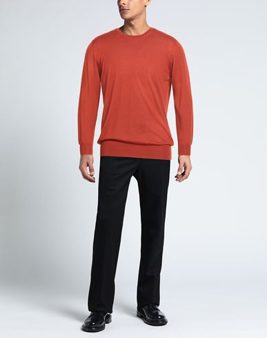 Mauro Ottaviani Man Sweater Rust Size 42 Cashmere, Silk