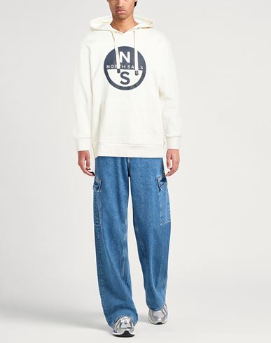 North Sails Man Sweatshirt Off white Size L Cotton
