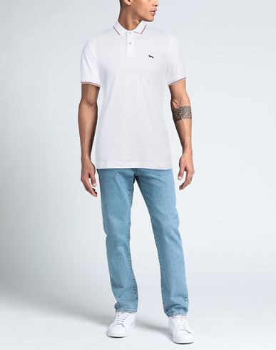 Harmont & Blaine Man Polo shirt White Size S Cotton, Elastane