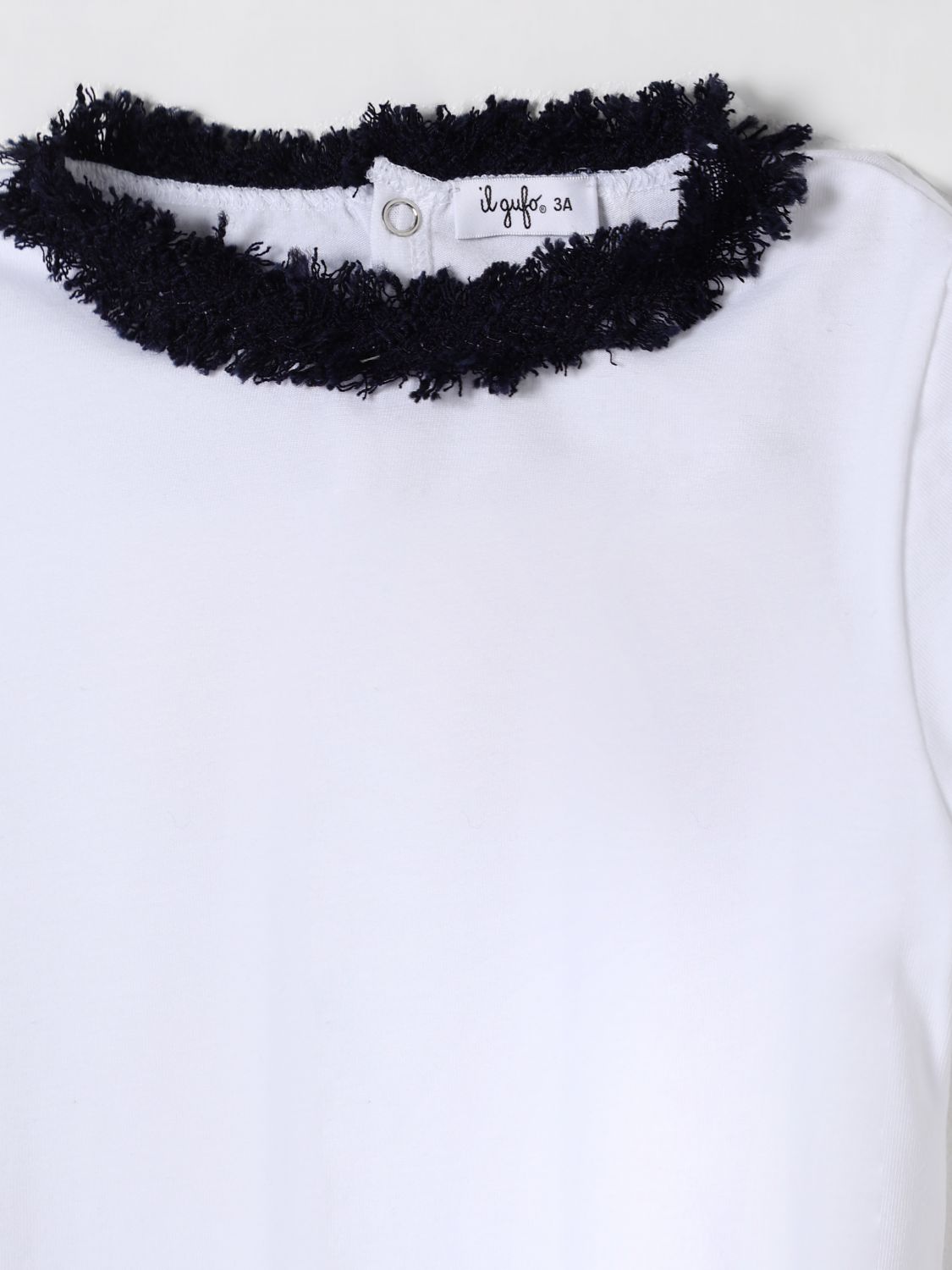Frayed-detailing T-shirt - White