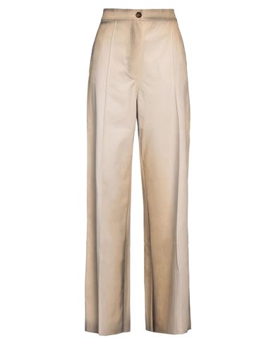 Aviù Woman Pants Beige Size 10 Polyurethane, Viscose