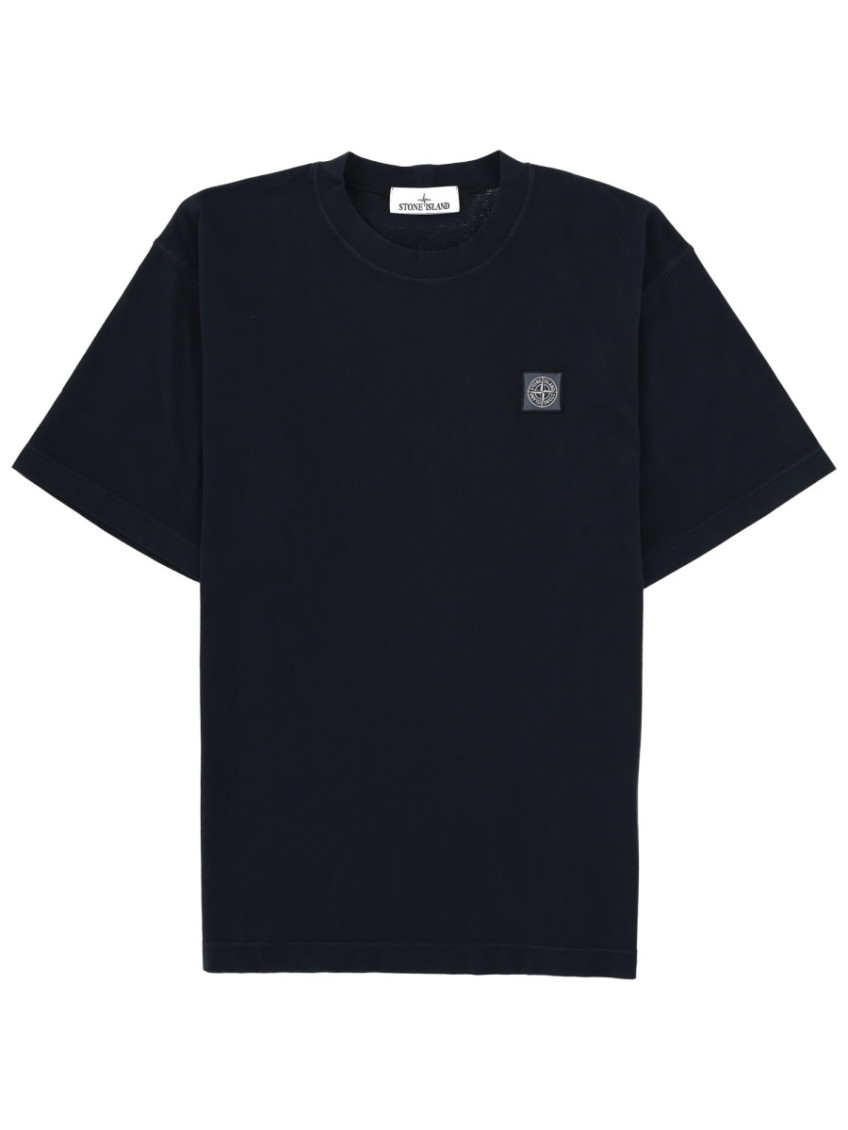 Stone Island - cotton logo patch t-shirt