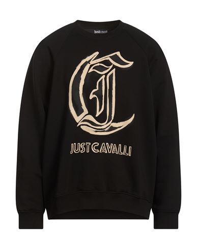 Man Sweatshirt Black Size M Cotton