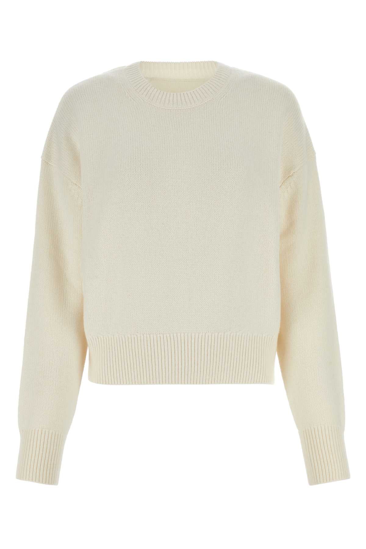 100% Cashmere Sweater — White