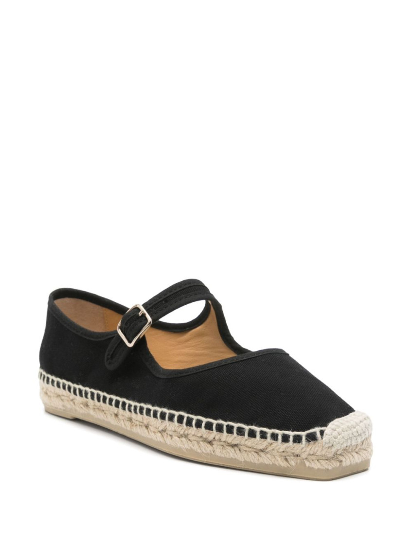 Black Canvas Espadrilles
