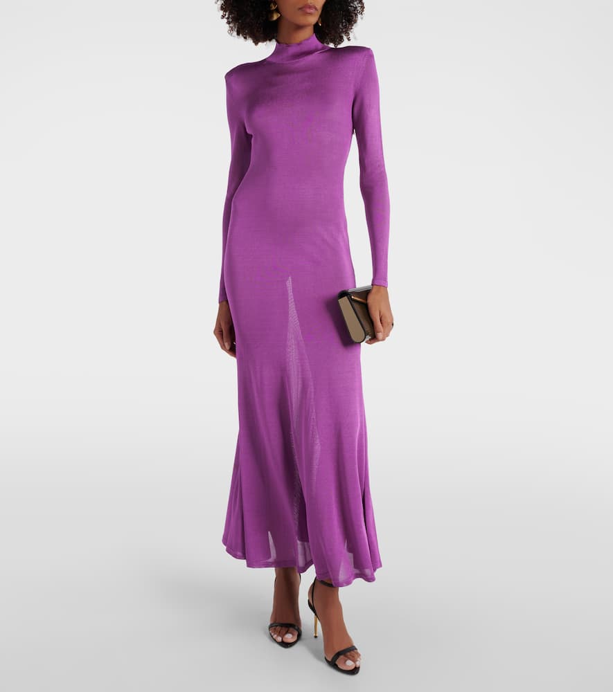 Jersey maxi dress