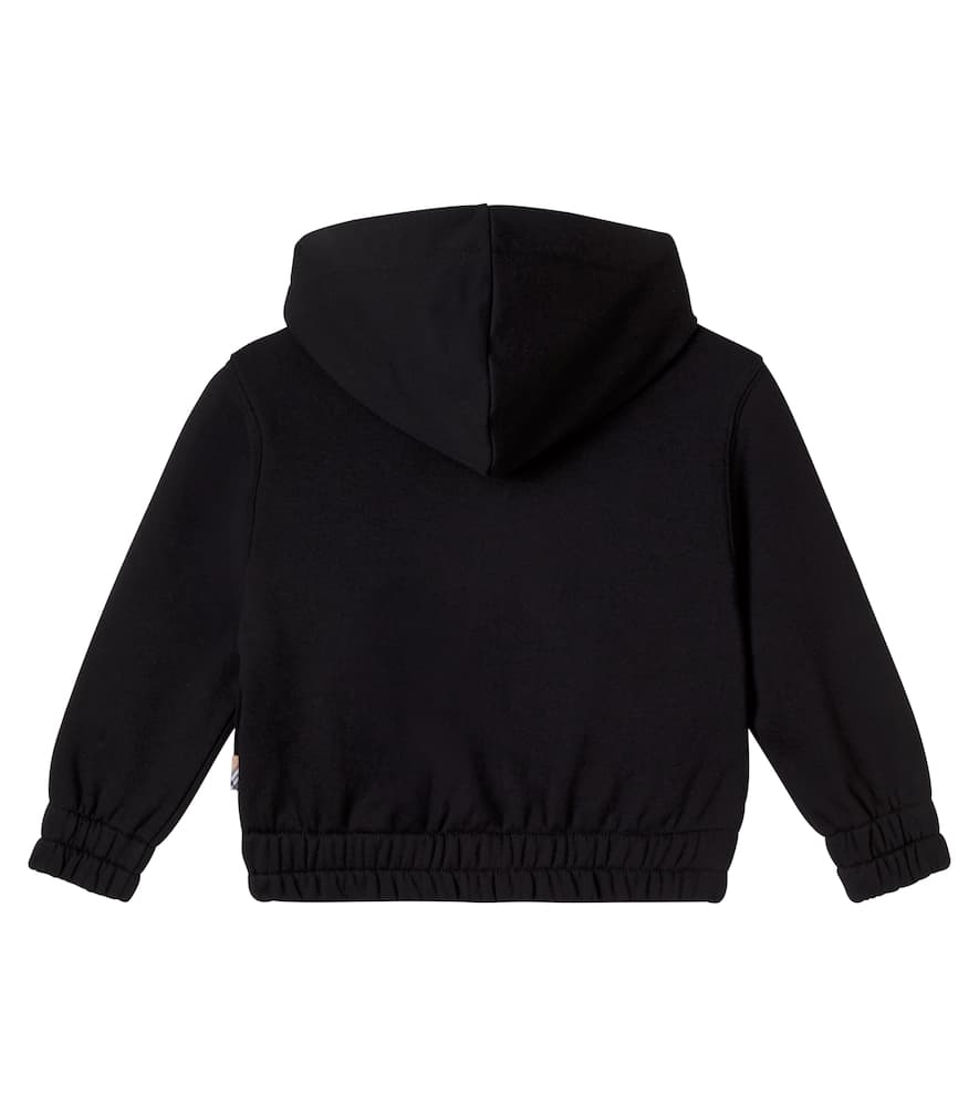 EKD cotton jersey zip-up hoodie