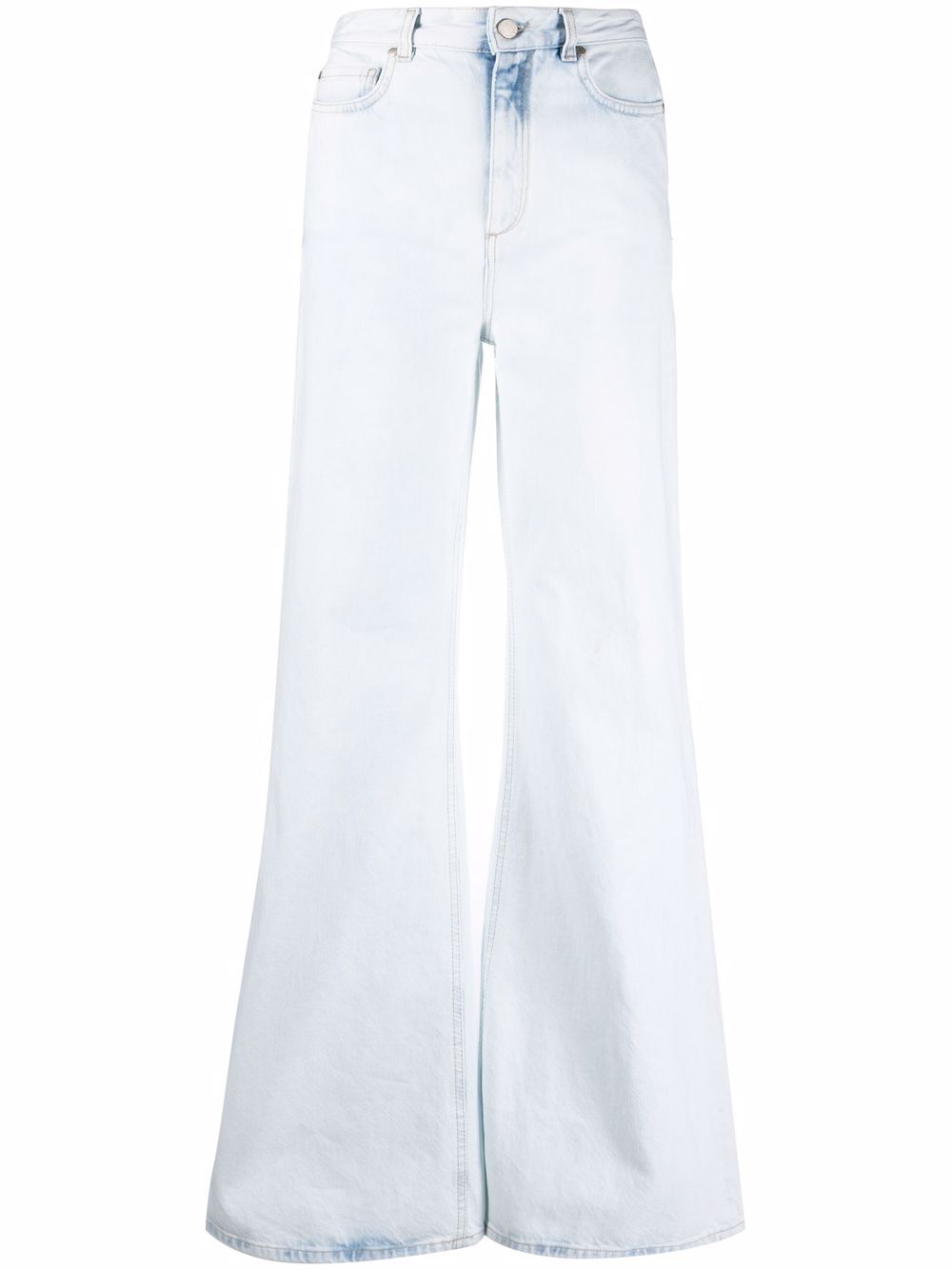 High-waist wide-leg jeans - Blue