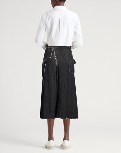 Woman Denim skirt Black Size 1 Cotton
