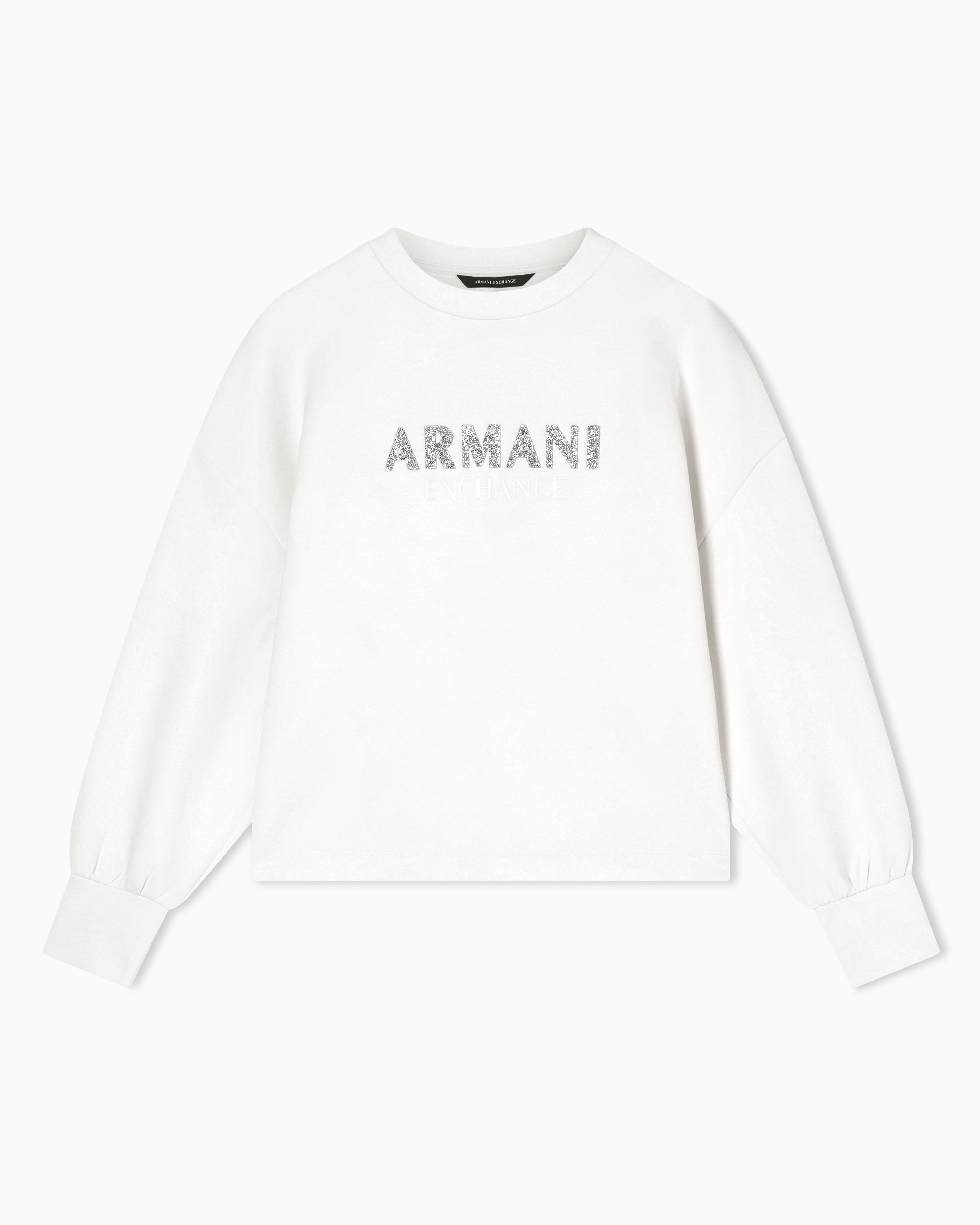 Crewneck sweatshirt in scuba fabric