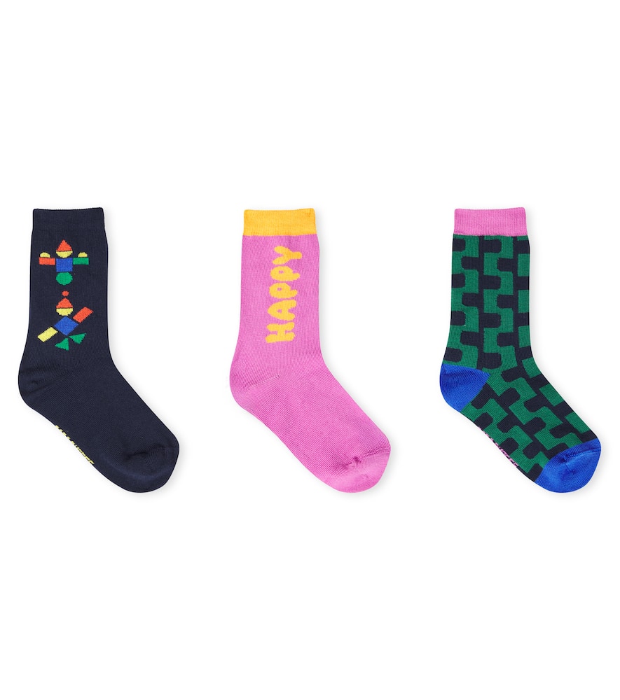 Set of cotton-blend socks