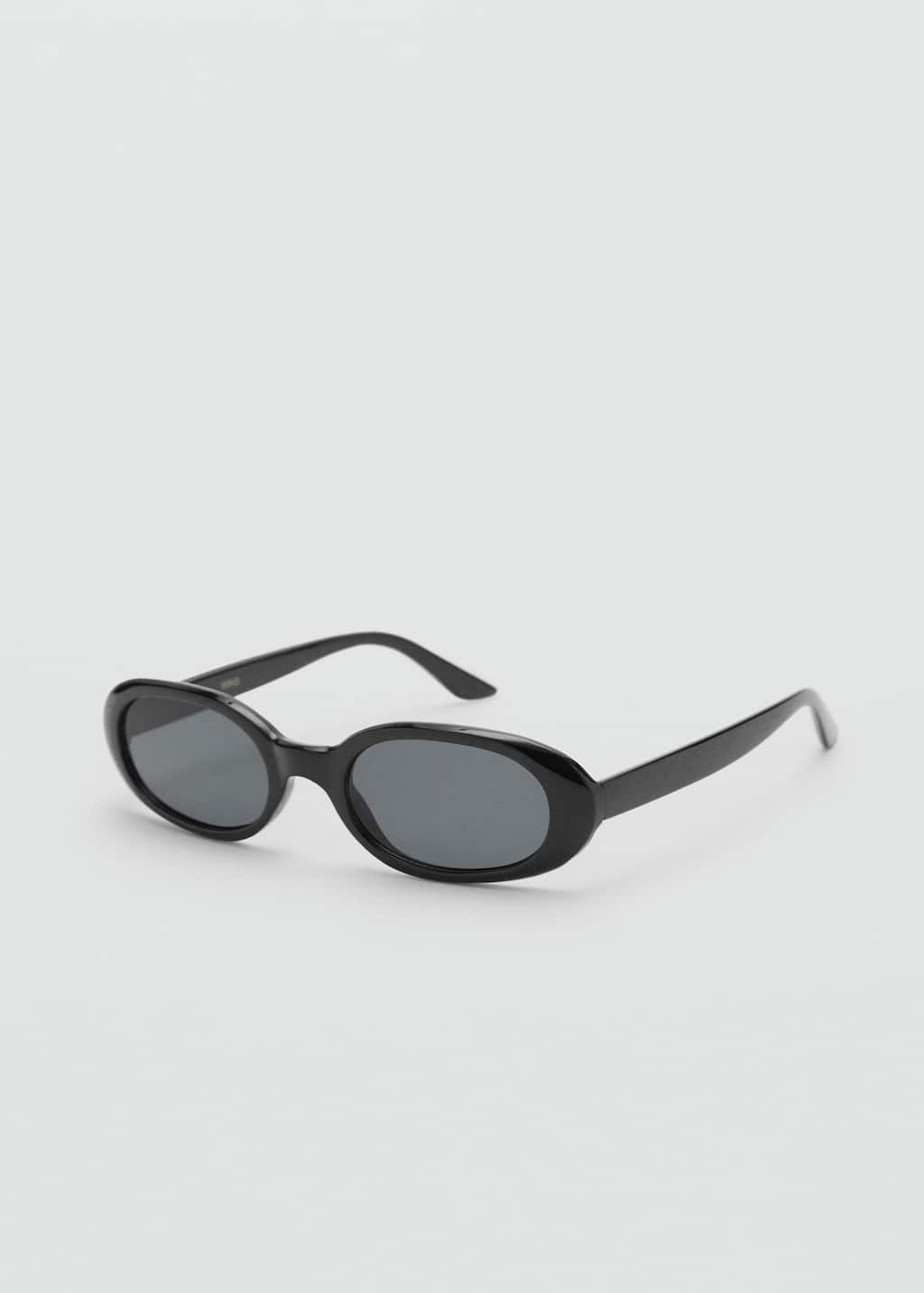 Oval frame sunglasses black - Woman - One size - 