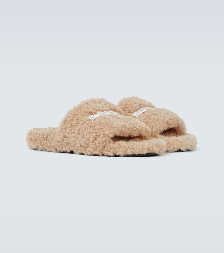 Balenciaga Political Campaign Furry slides
