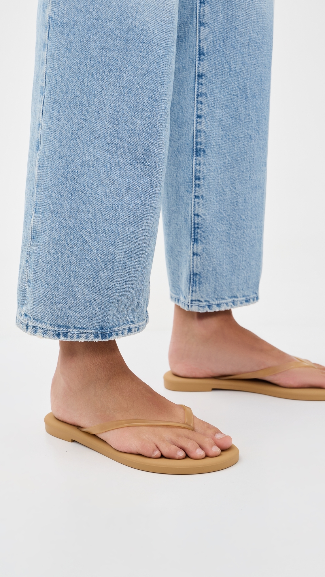 Aqua Jelly Flip Flop Sand