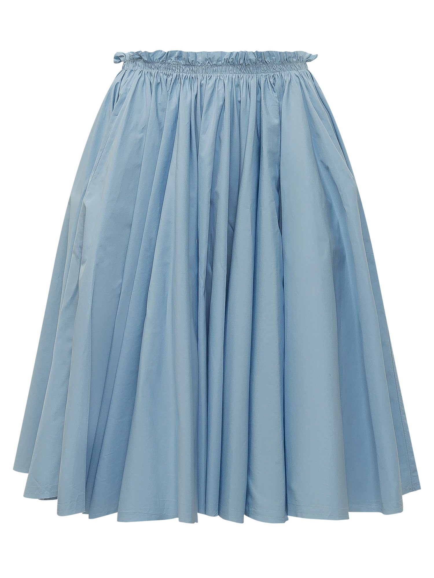Midi Skirt with Ruffled Detail