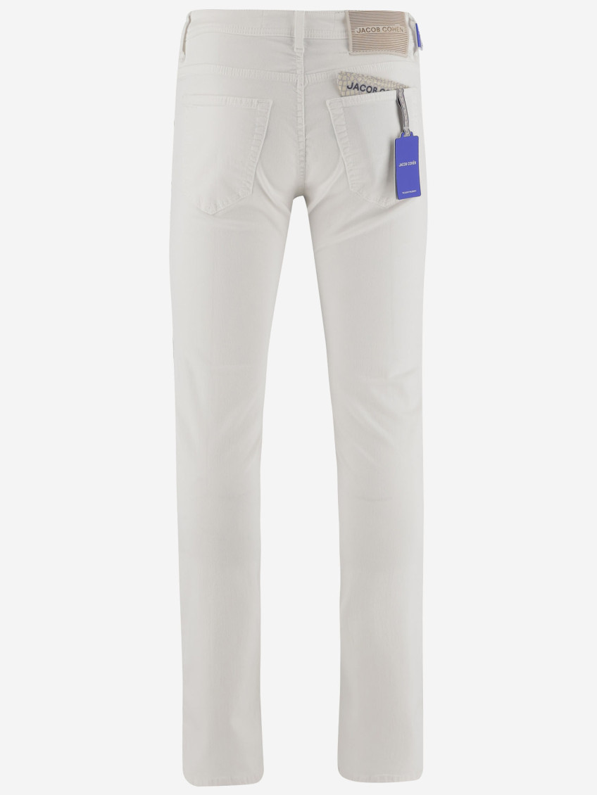 Stretch Cotton Blend Pants