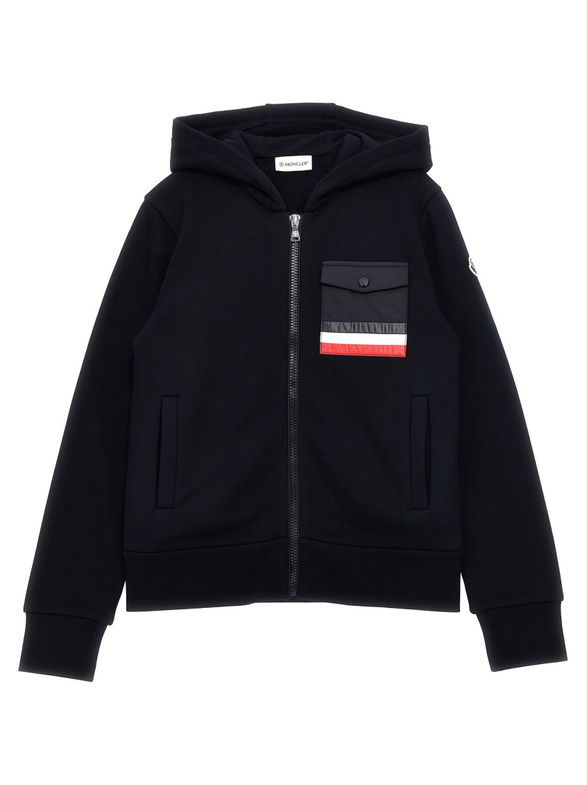Boys Black Zip Hoodie