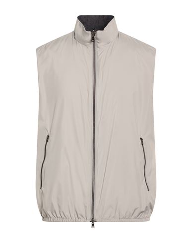 Man Vest Light grey Size 40 Polyester