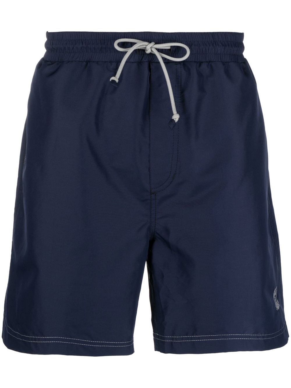 Logo-embroidered swim shorts - Blue
