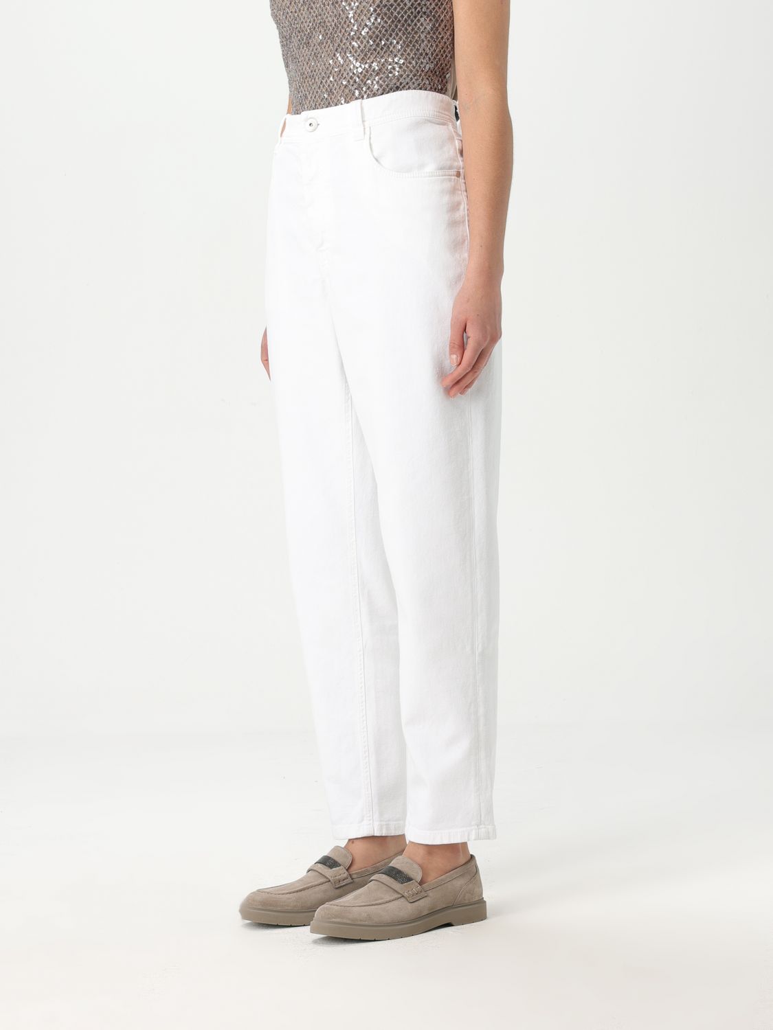 Jeans Woman color White