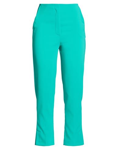 Woman Pants Emerald green Size 2 Polyester, Elastane