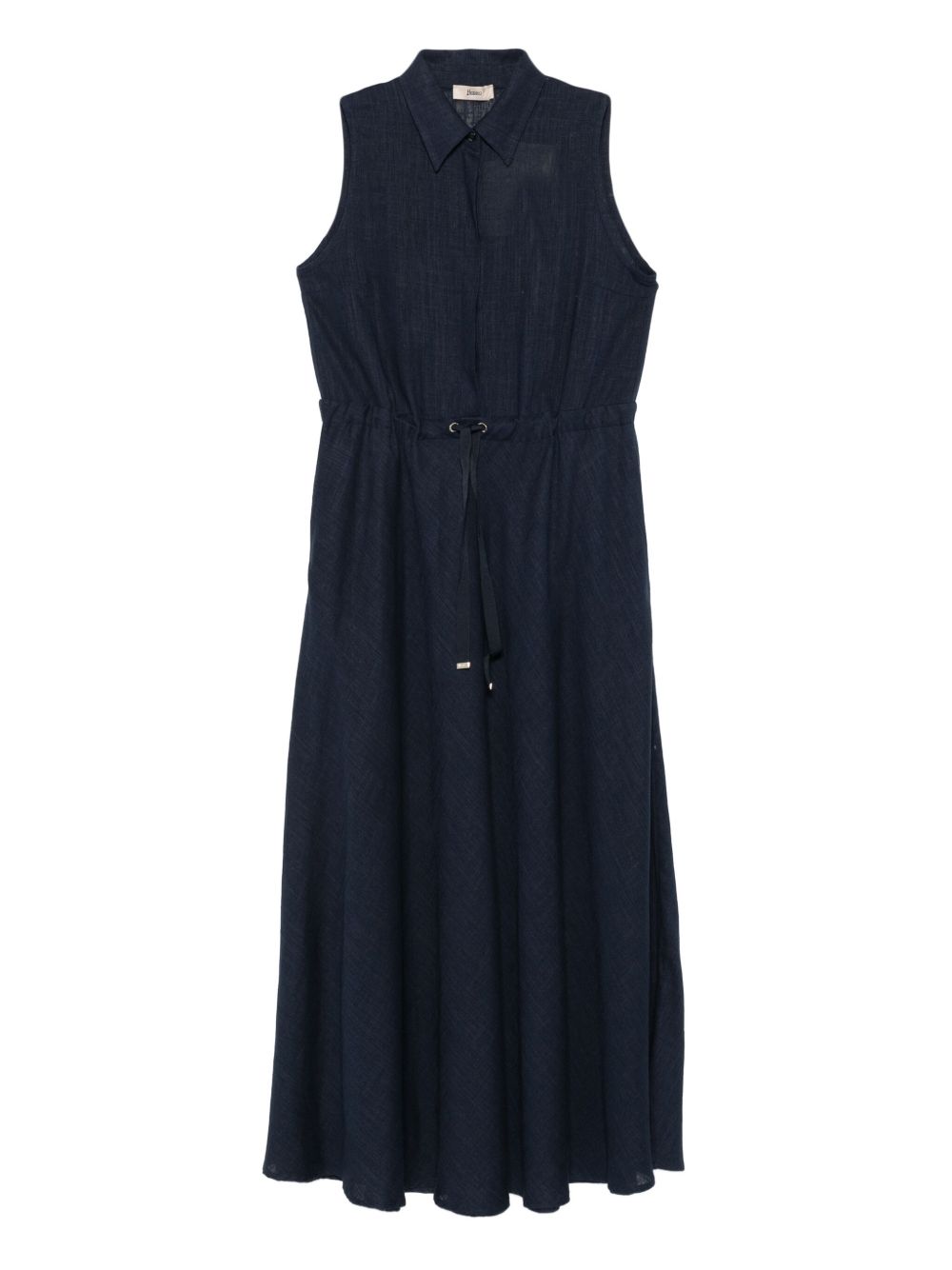 Drawstring shirtdress - Blue