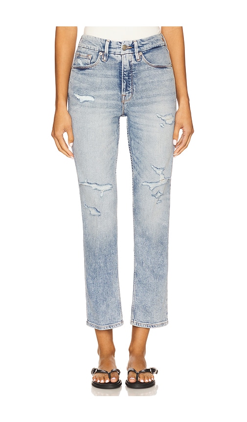Good American Good Icon Straight Ankle Jeans in Indigo1078.  8 also in 0, 10, 12, 14, 16, 18, 2, 20, 22, 24