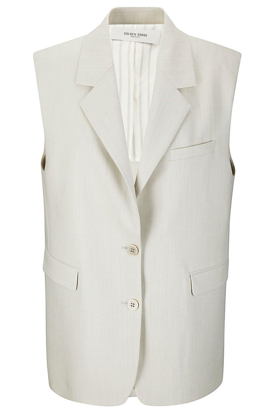 Waistcoat GOLDEN GOOSE Woman color Yellow Cream