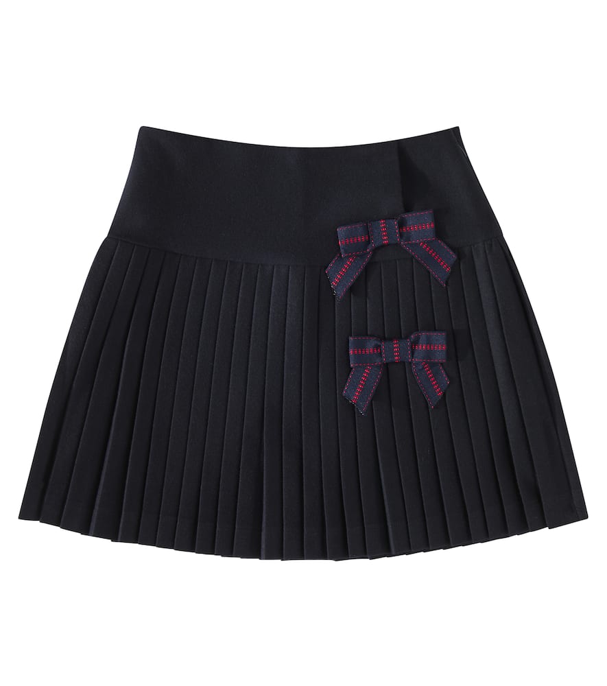 Patachou Bow-detail top and skirt set