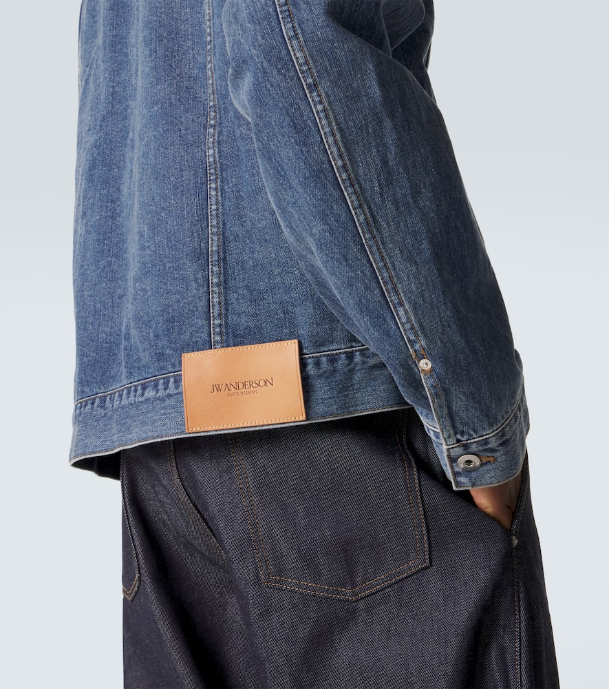 Corduroy-trimmed denim jacket