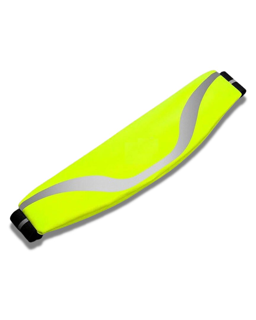 Water-Resistant Yellow Running Belt With Reflective Strip