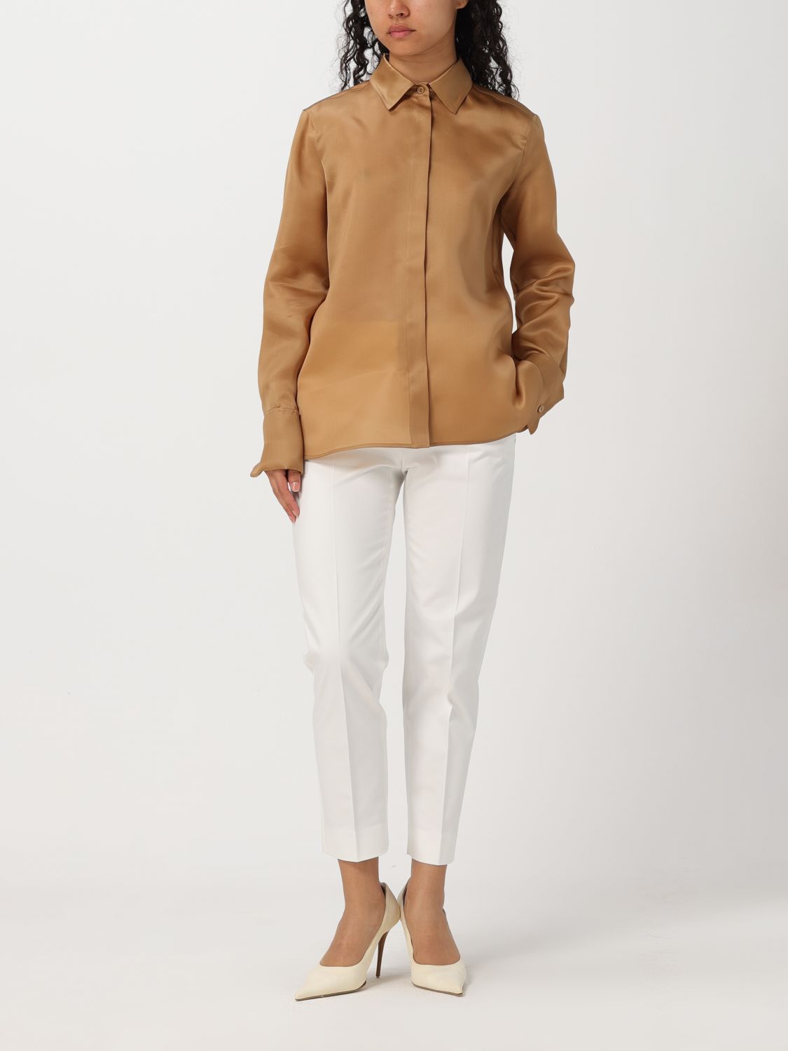 Shirt Woman color Leather
