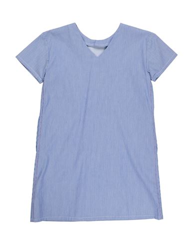 Kid Girl Kids' dress Blue Size 12 Cotton, Elastane