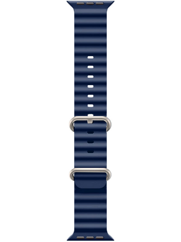 Apple Watch Ocean Band 42/44/45/46/49mm in Midnight Blue Silicone