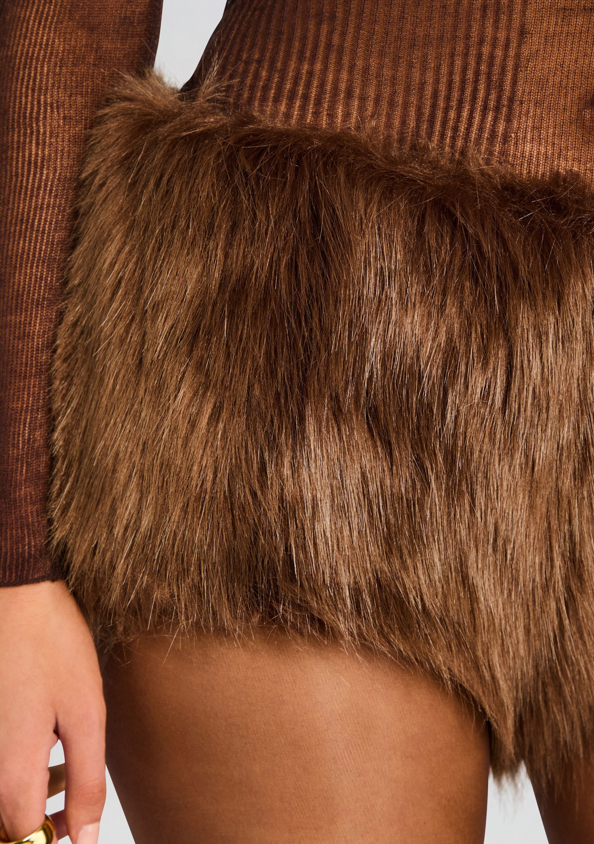 Arista Faux Fur Shorts