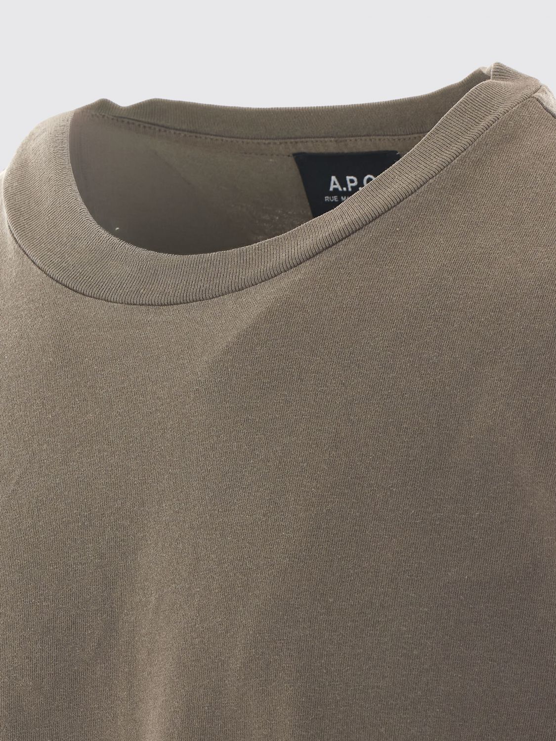A. P.C. Cotton T-Shirt with Back Logo Print
