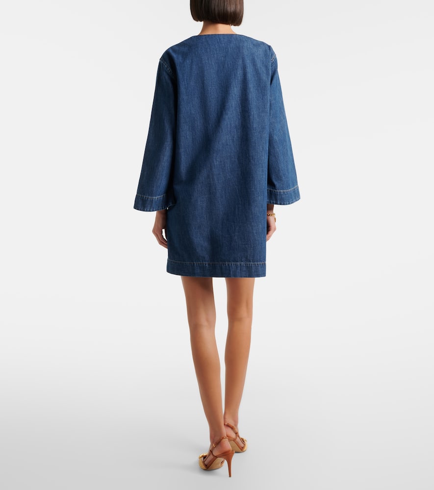 VGold chambray minidress