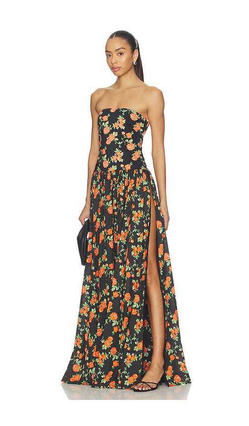 CAROLINE CONSTAS Marianna Dress in Black. - L also in M, S