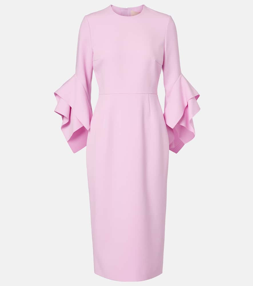 Ruffled midi dress